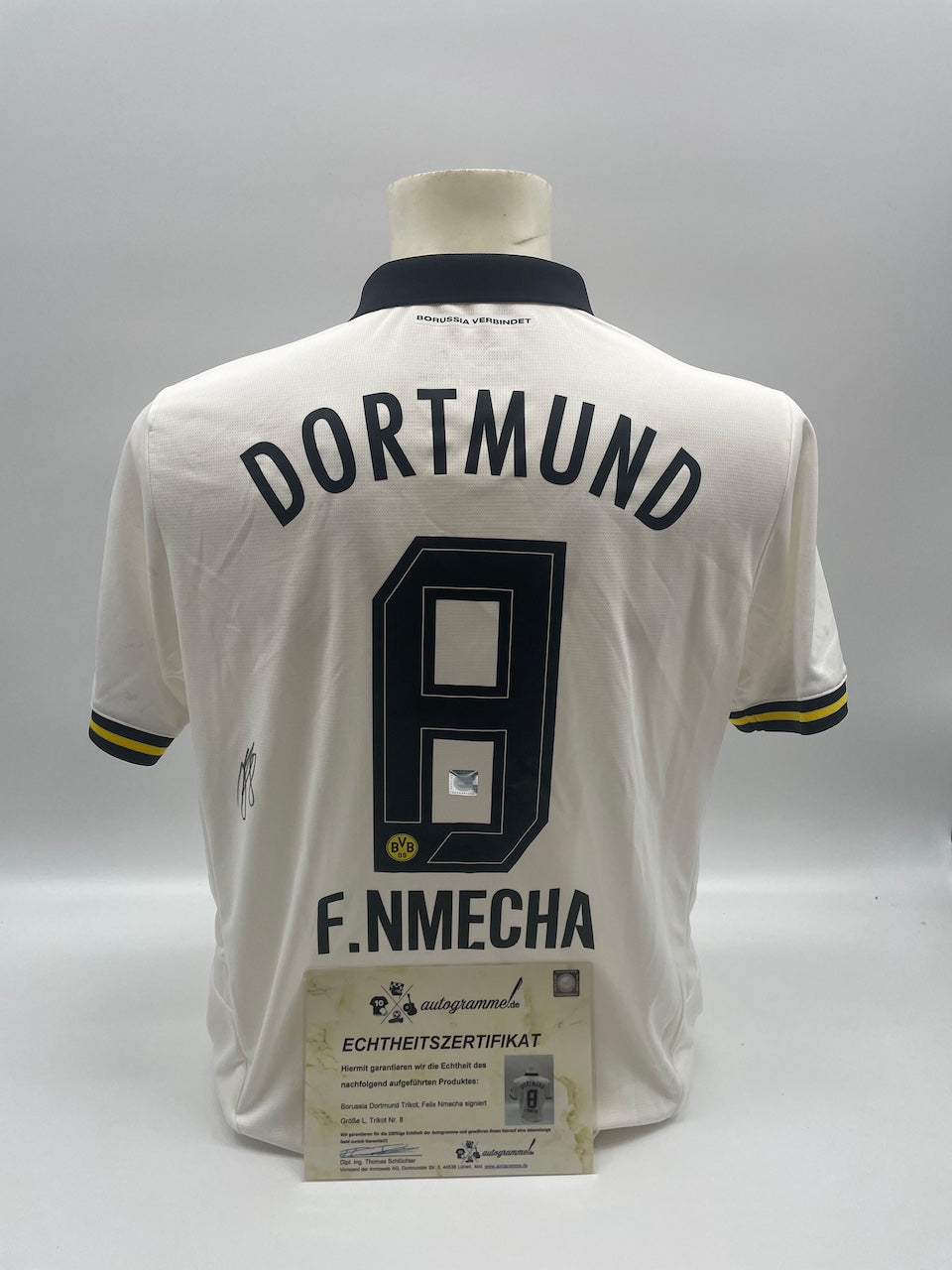 Borussia Dortmund Trikot Felix Nmecha signiert BVB Autogramm Puma COA L