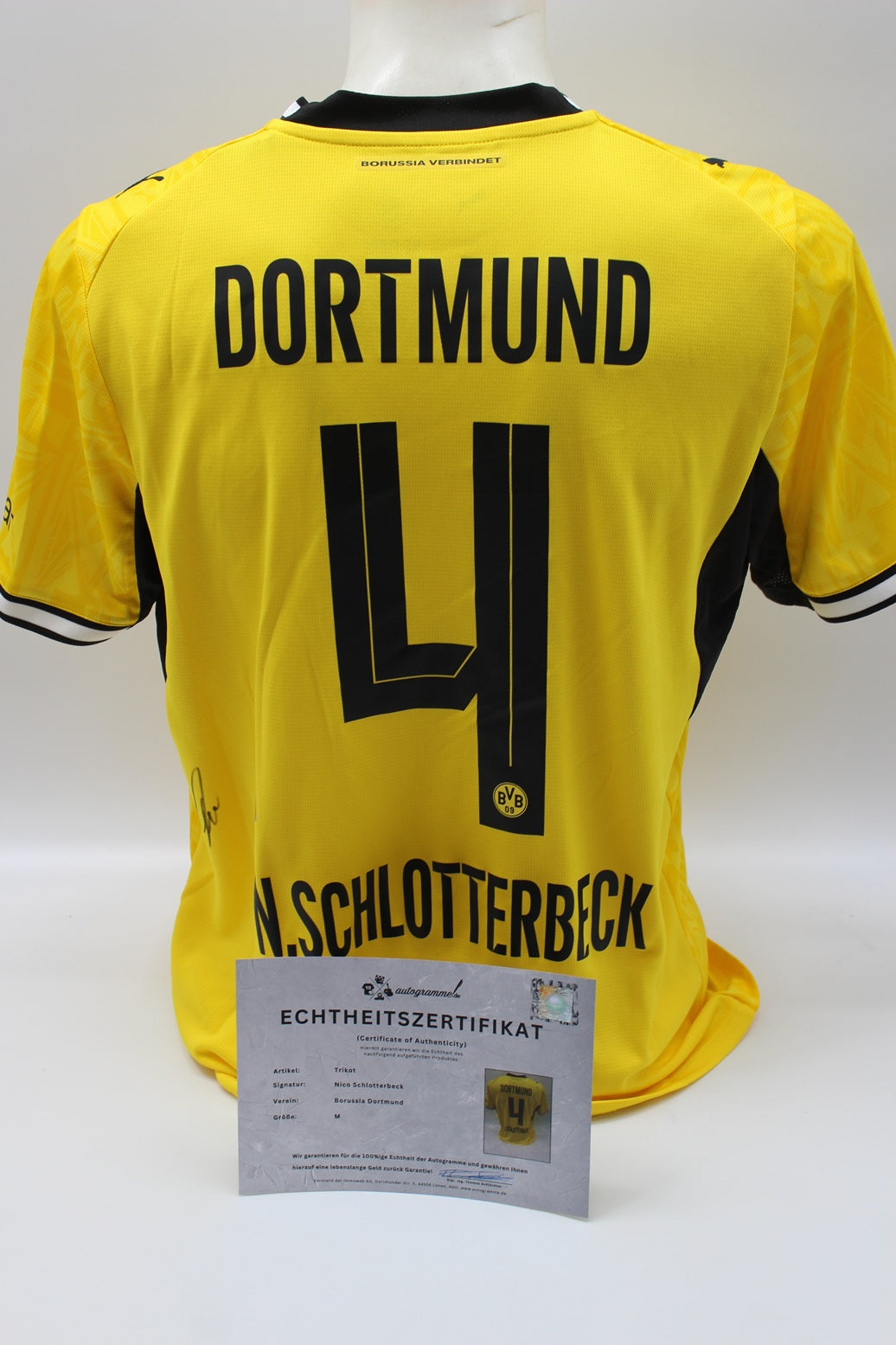 Borussia Dortmund Trikot Nico Schlotterbeck COA BVB Puma neu M 26/27