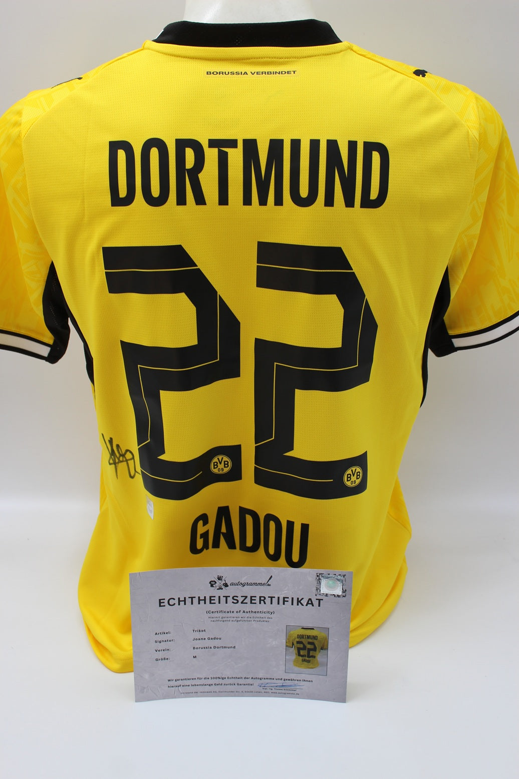 Borussia Dortmund Trikot Joane Gadou COA BVB Puma neu M 26/27
