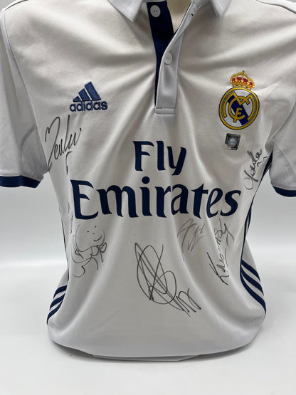 Real Madrid Trikot 2016/2017 Teamsigniert La Liga Autogramm Adidas M