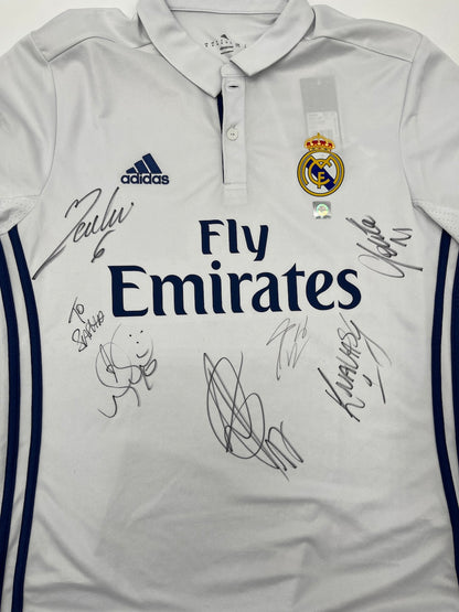 Real Madrid Trikot 2016/2017 Teamsigniert La Liga Autogramm Adidas M