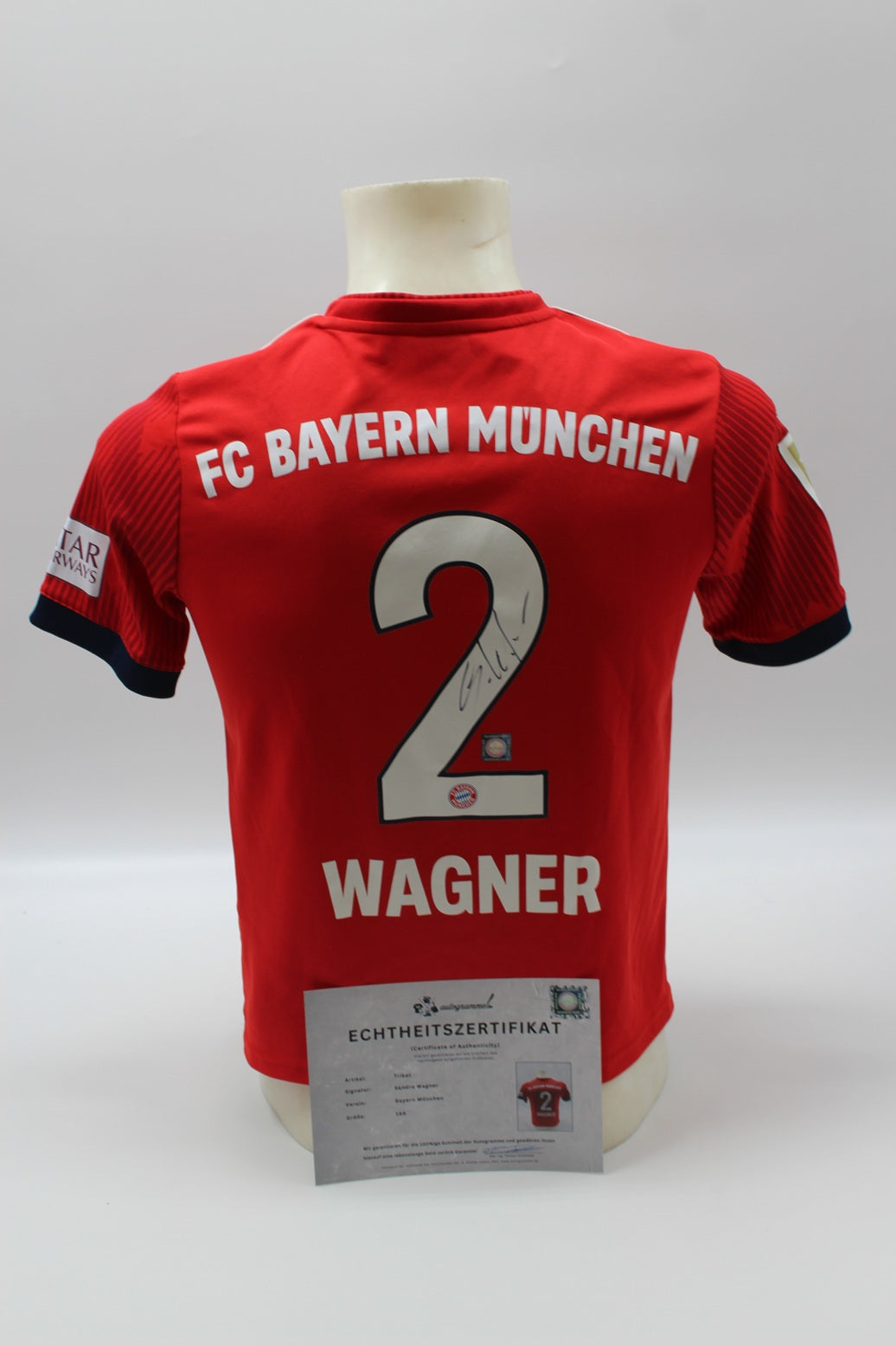 Bayern München Trikot Sandro Wagner signiert Autogramm Adidas COA 164