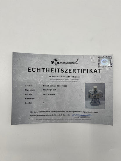 Real Madrid Trikot 2016/2017 Teamsigniert La Liga Autogramm Adidas M