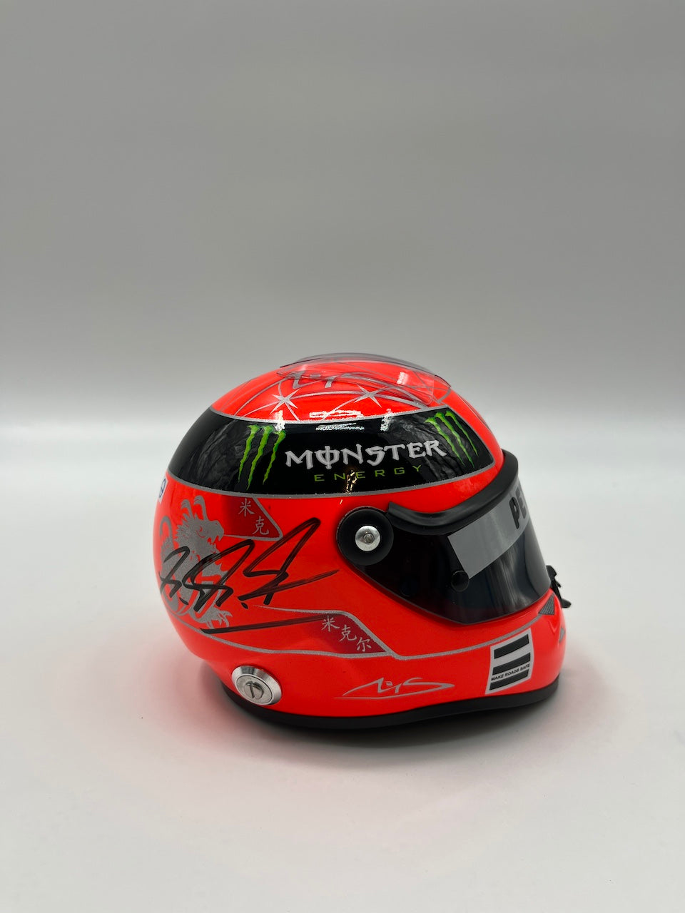 Michael Schumacher Formel 1 Helm Unterschrift und Echtheitszertifikat 1:2