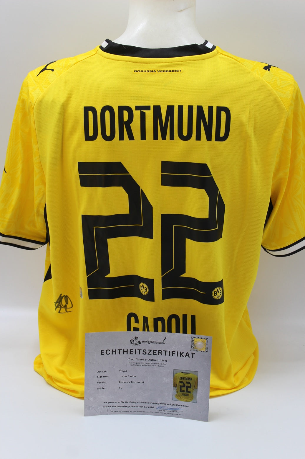 Signed Borussia Dortmund jerseys – Autogramme.de