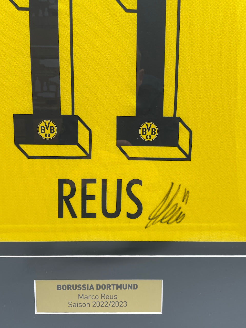 Borussia Dortmund Trikot Marco Reus signiert im Rahmen Puma BVB