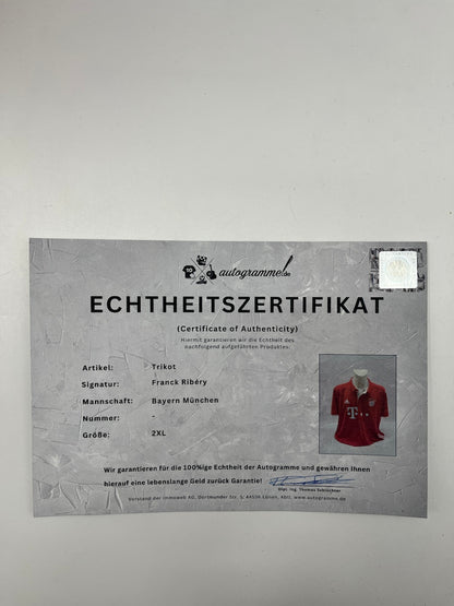 Bayern München Trikot Franck Ribery signiert Autogramm Adidas COA 2XL