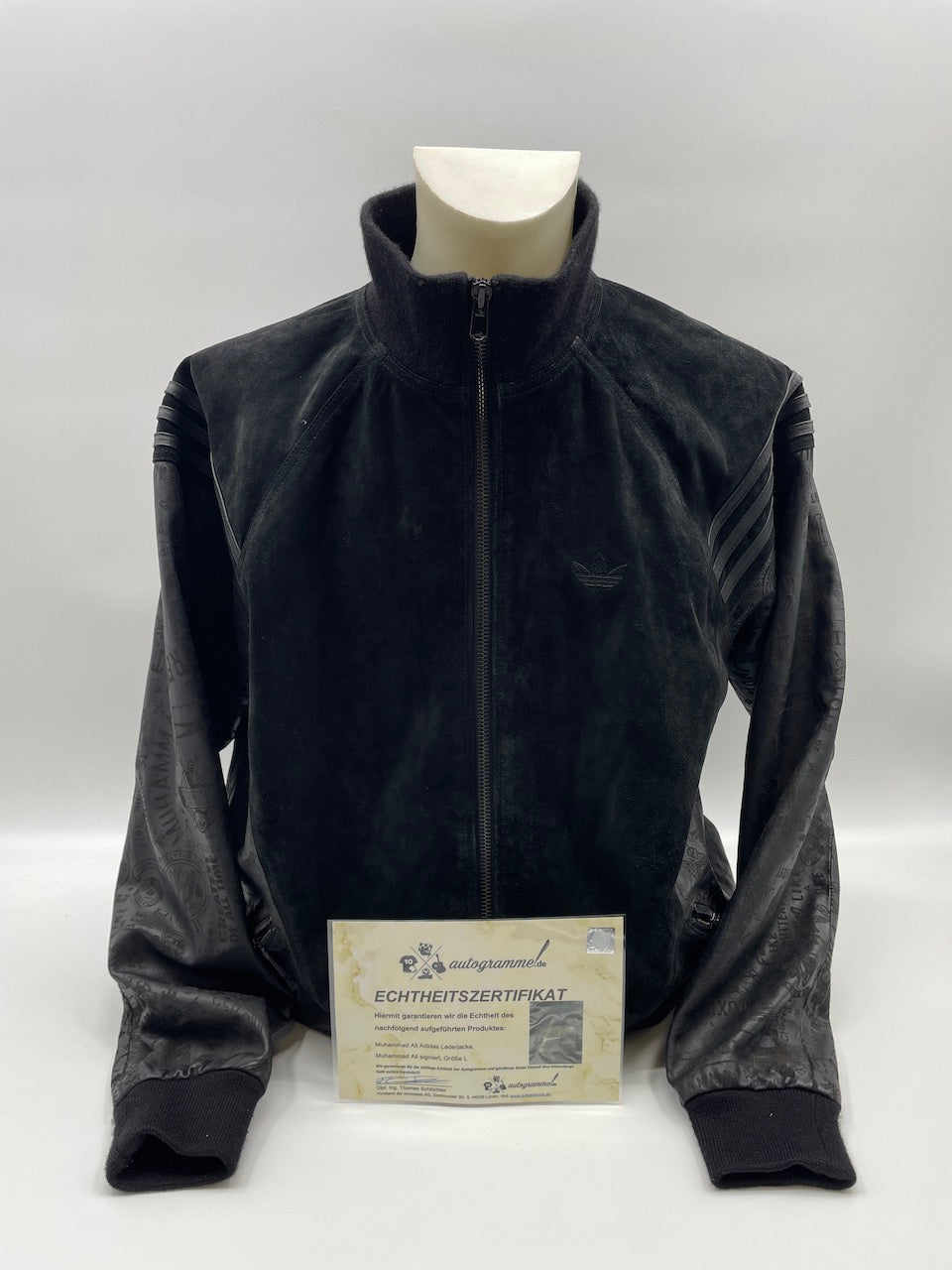 Muhammad Ali Adidas Lederjacke Muhammad Ali signiert COA limitiert L