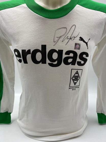 Repro Borussia Mönchengladbach Trikot Günter Netzer signiert Autogramm S