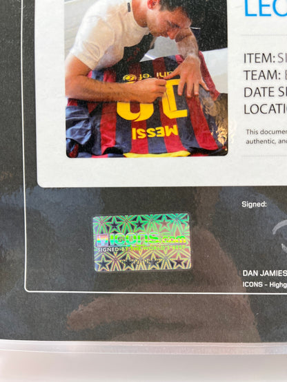 FC Barcelona Trikot Lionel Messi signiert Autogramm Nike COA L