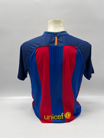 FC Barcelona Trikot Messi, Neymar & Suarez signiert Autogramm Nike COA L