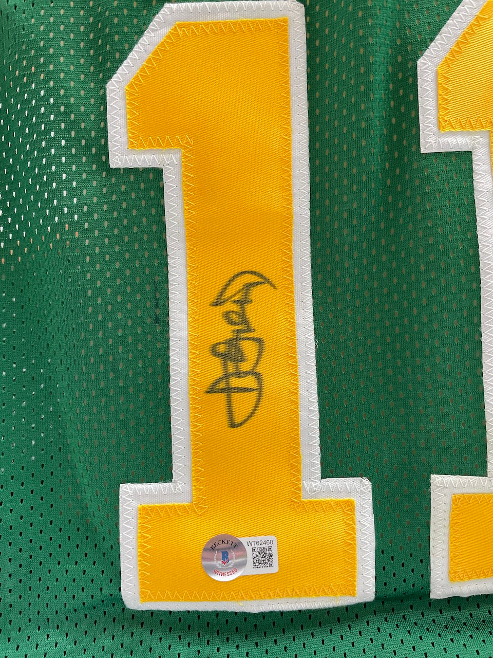 Basketball Trikot Detlef Schrempf signiert NBA Seattle SuperSonics COA XL