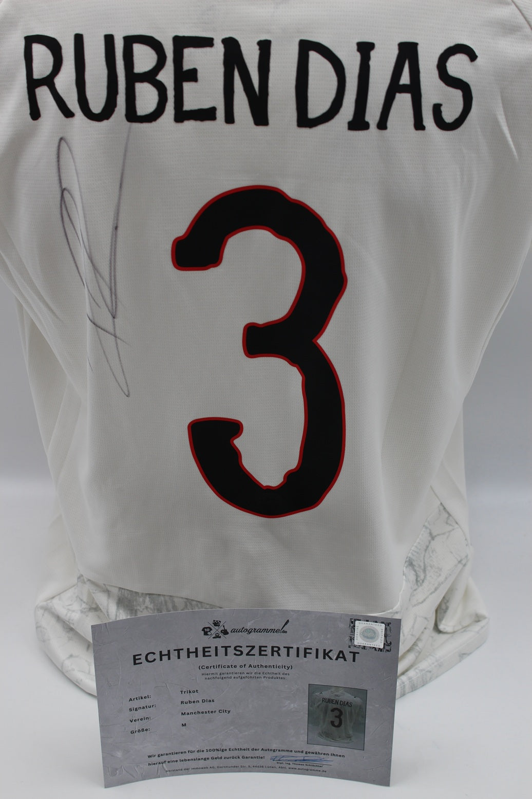 Manchester City Trikot Ruben Dias signiert Autogramm Puma COA neu M 2025