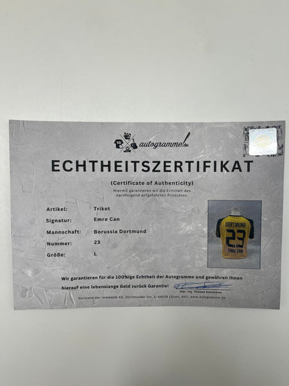 Borussia Dortmund Trikot Emre Can signiert BVB Puma COA L