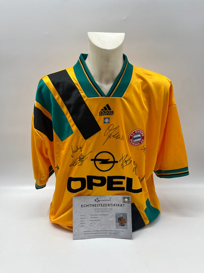 Bayern München Trikot 1993/1994/1995 Teamsigniert Autogramm Adidas COA XL