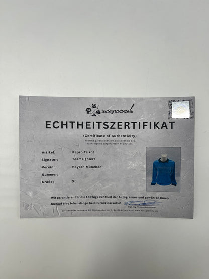 Bayern München Repro Trikot Teamsigniert FCB Adidas XL