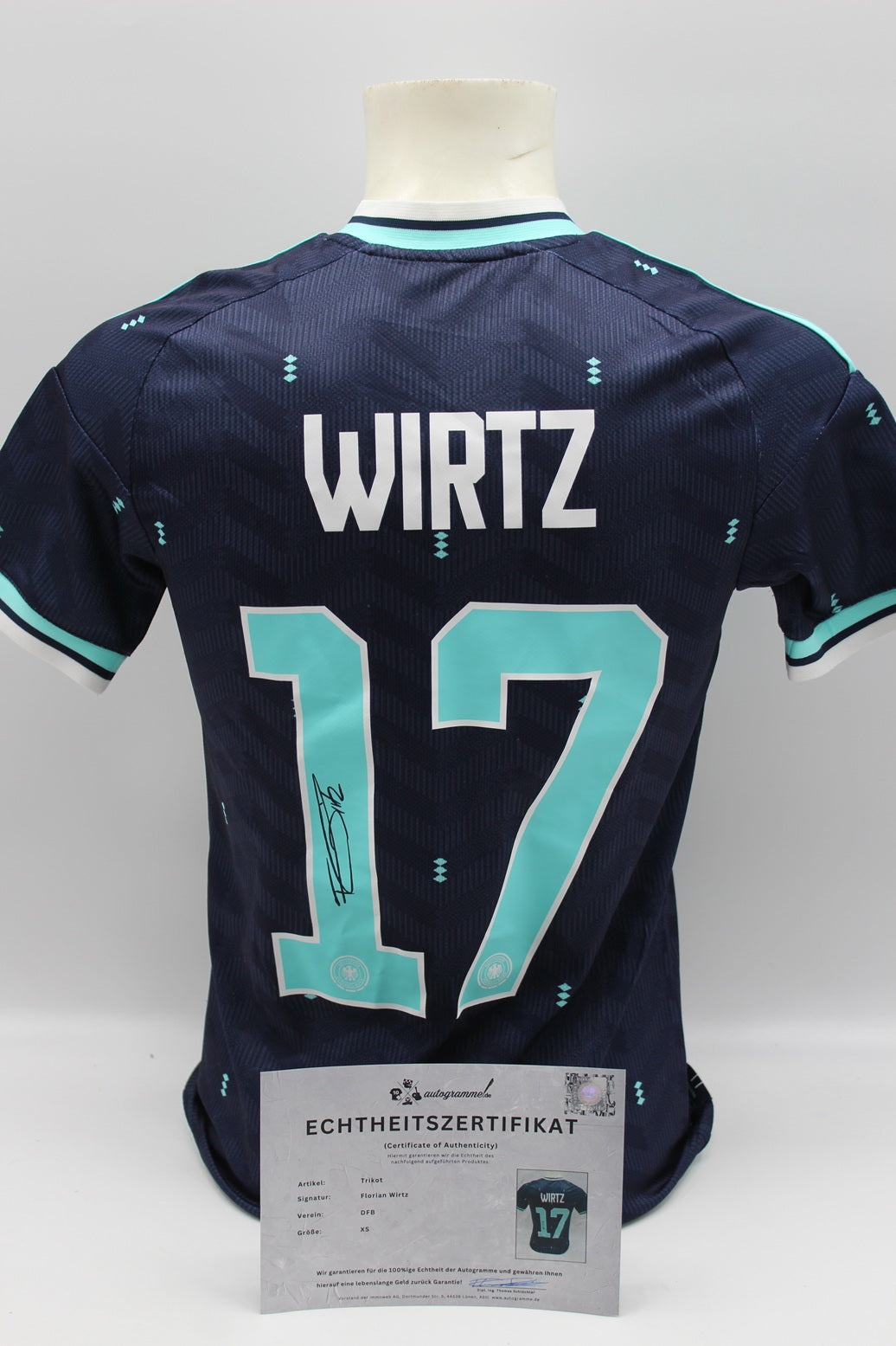 DFB Trikot Florian Wirtz signiert Autogramme Adidas COA neu XS 2026