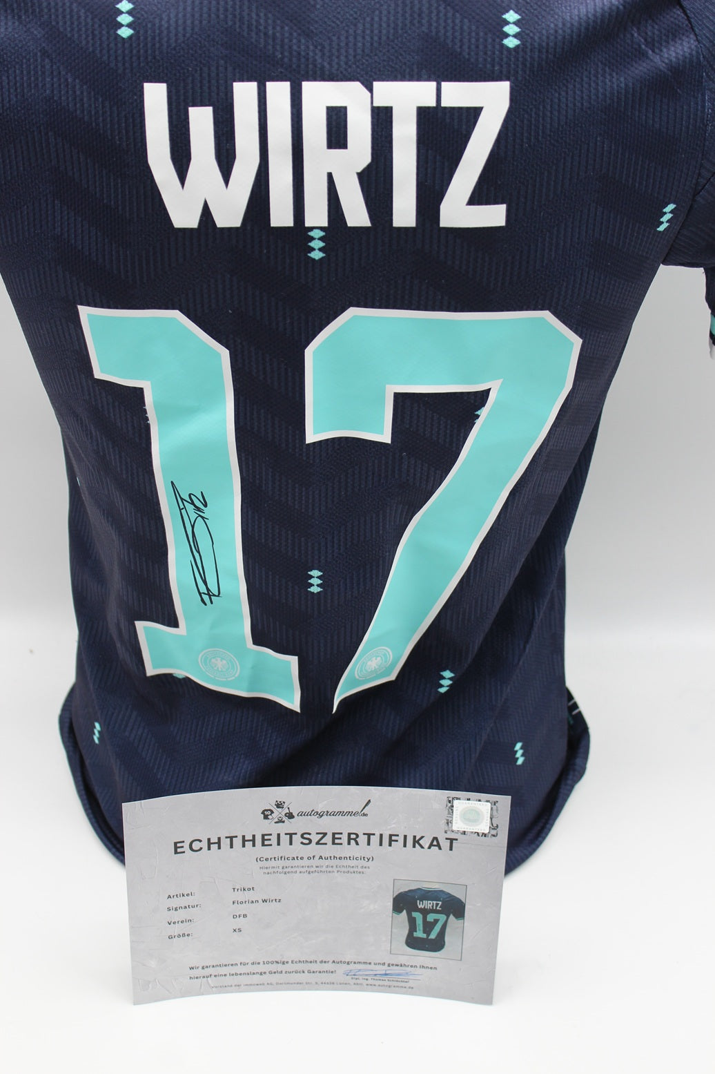 DFB Trikot Florian Wirtz signiert Autogramme Adidas COA neu XS 2026