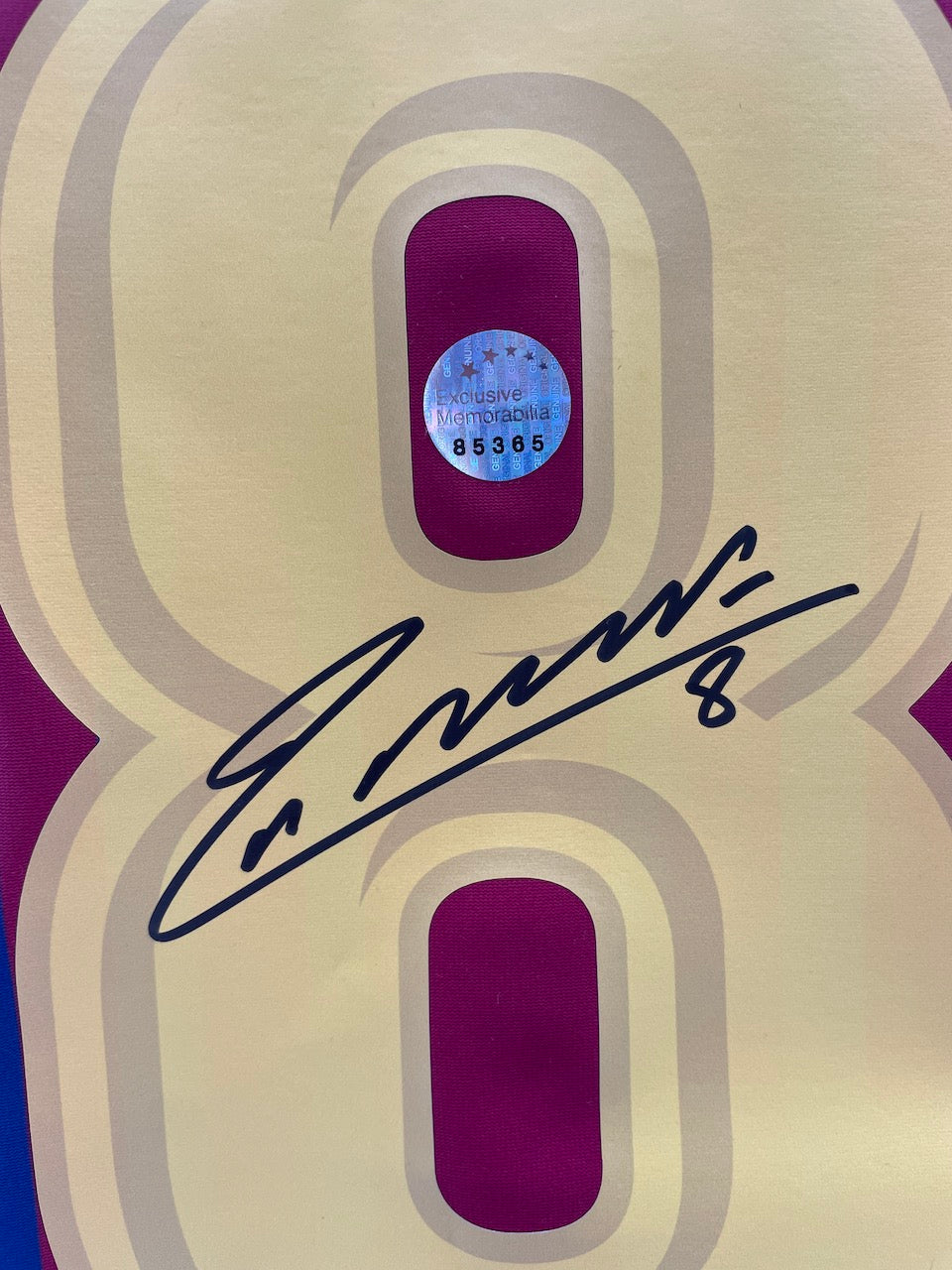 FC Barcelona Trikot Andres Iniesta signed autograph Nike Coa S