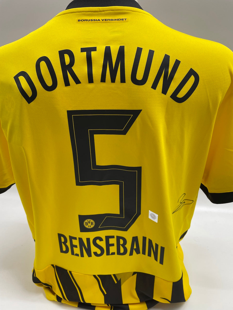 Borussia Dortmund Trikot Ramy Bensebaini signiert BVB Autogramm Puma XL