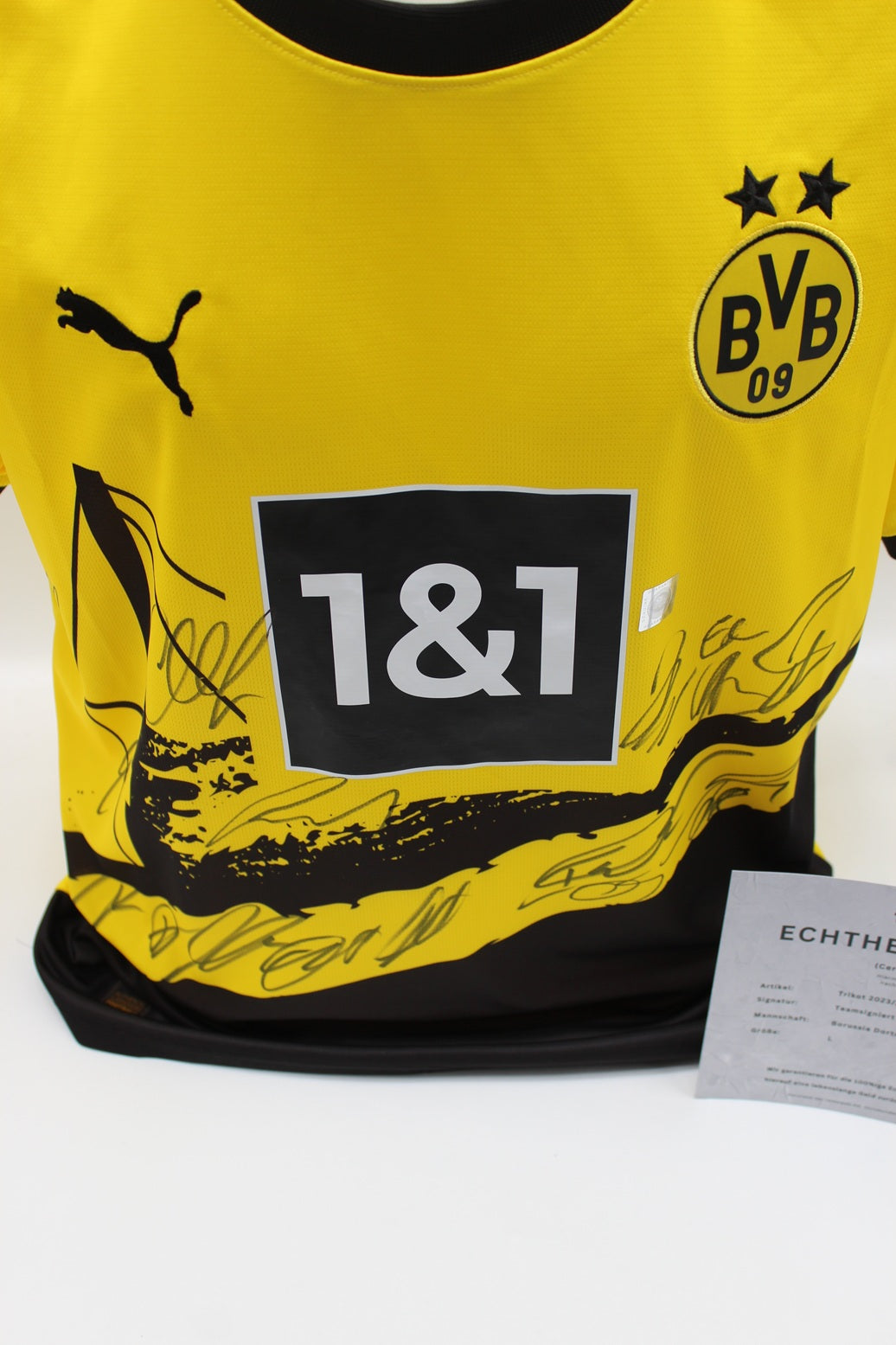 BVB Trikot 2023/2024 Teamsigniert Borussia Dortmund Puma Neu L
