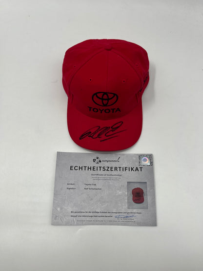 Toyota Cap signiert von Ralf Schumacher Autogramm COA
