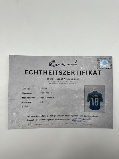 DFB Trikot Toni Kroos signiert Autogramm Adidas COA XL