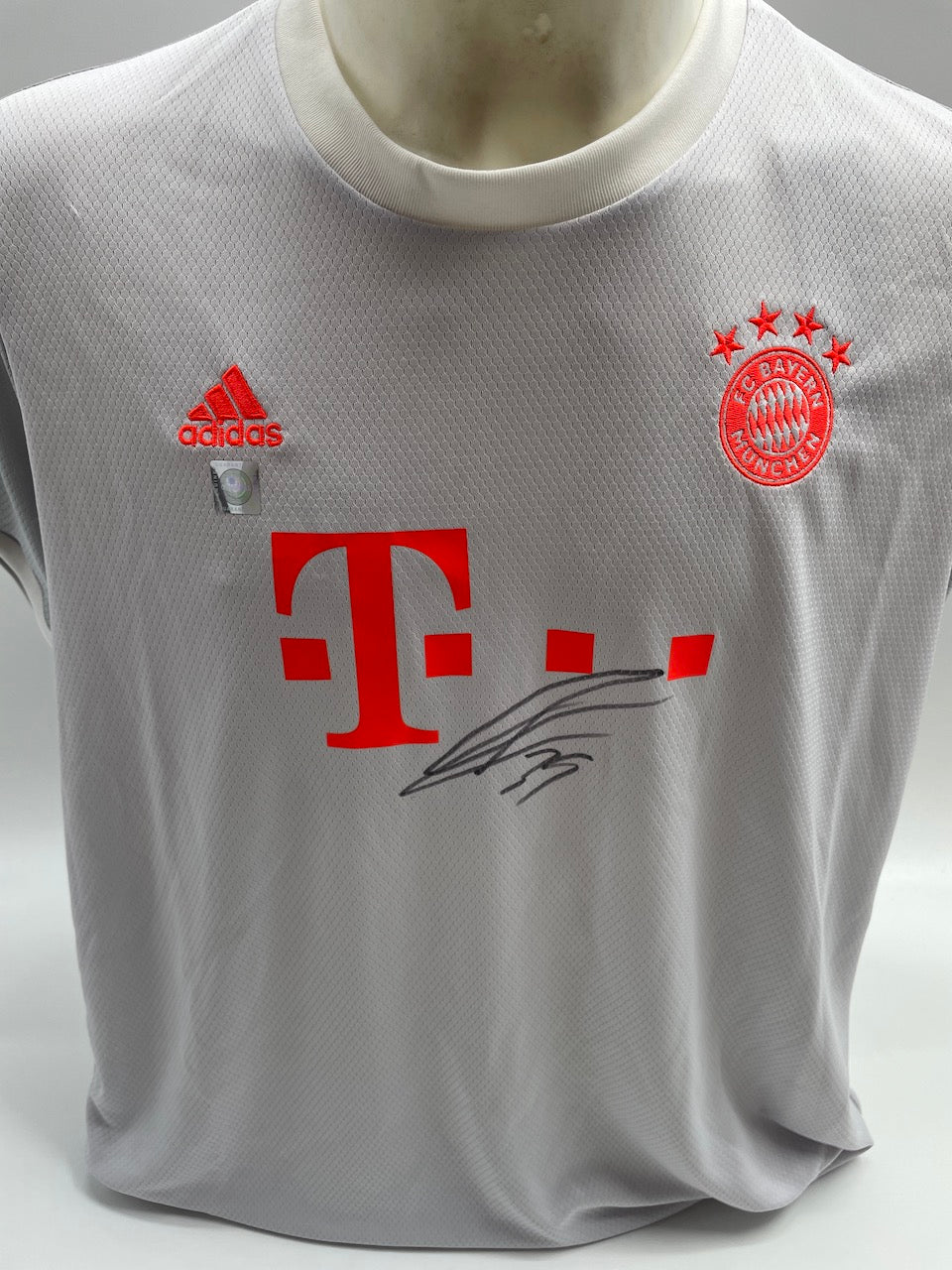 Bayern München Frauenshirt Mathys Tel signiert Adidas COA Autogramm 2XL