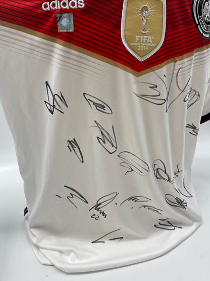 Deutschland Trikot WM 2014 Teamsigniert Autogramm DFB Weltmeister Adidas L