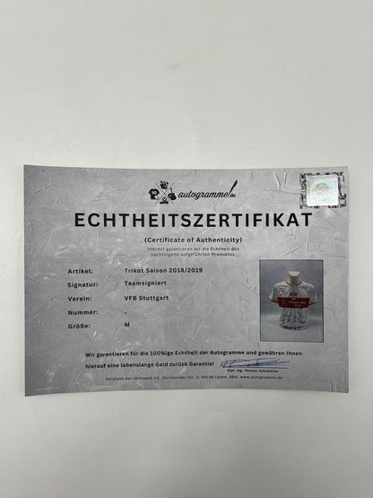VFB Stuttgart Trikot 2018/2019 Teamsigniert VFB COA Puma M