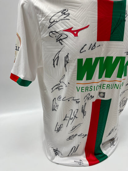 FC Augsburg Trikot 2023/2024 Teamsigniert COA Bundesliga M