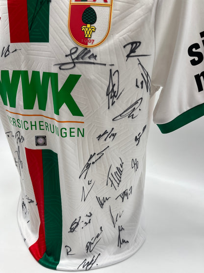 FC Augsburg Trikot 2023/2024 Teamsigniert COA Bundesliga M
