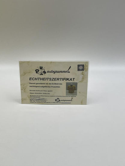 BVB Trikot 2003/2004 Teamsigniert Borussia Dortmund COA goool XXL