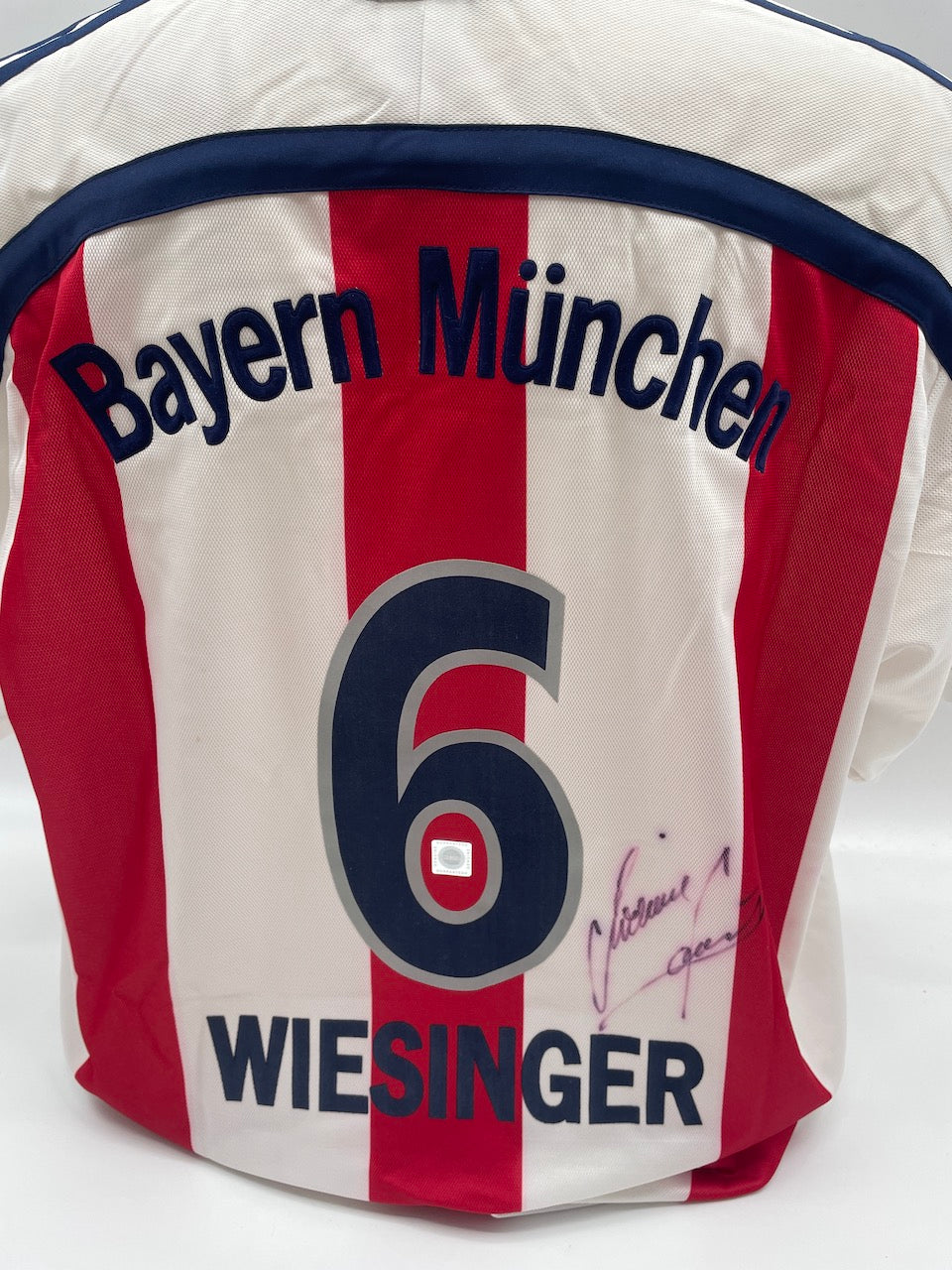 Bayern München Trikot Michael Wiesinger signiert Adidas COA Autogramm XL