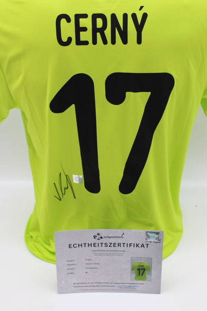 Tschechien 2020 Trikot Vaclav Cerny signiert COA Autogramm neu M