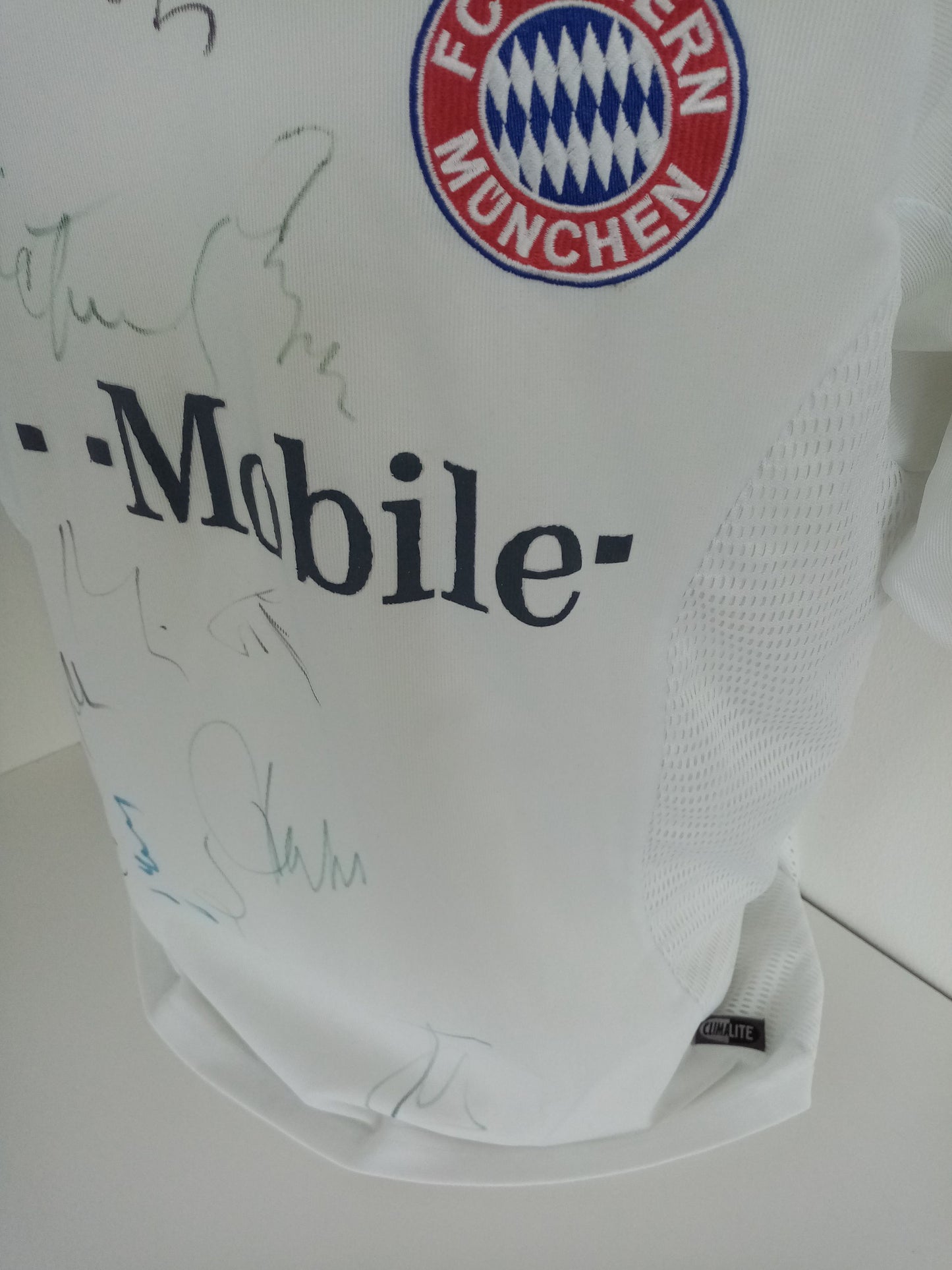 Bayern München Trikot 02/03 03/04 Teamsigniert Fußball Bundesliga COA Adidas M