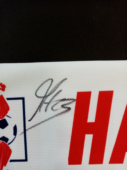 RB Leipzig Fanschal Halstenberg signiert COA Autogramm Fußball Schal Red Bull