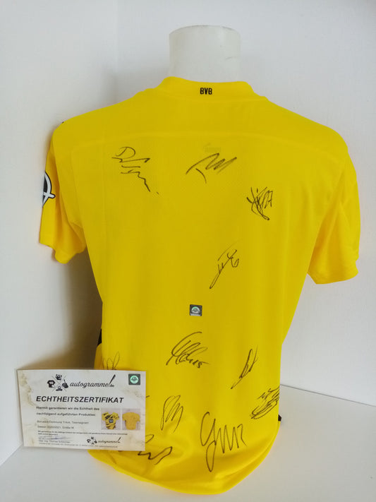 BVB Trikot 2020/2021 Teamsigniert Borussia Dortmund Autogramm COA Neu Puma M