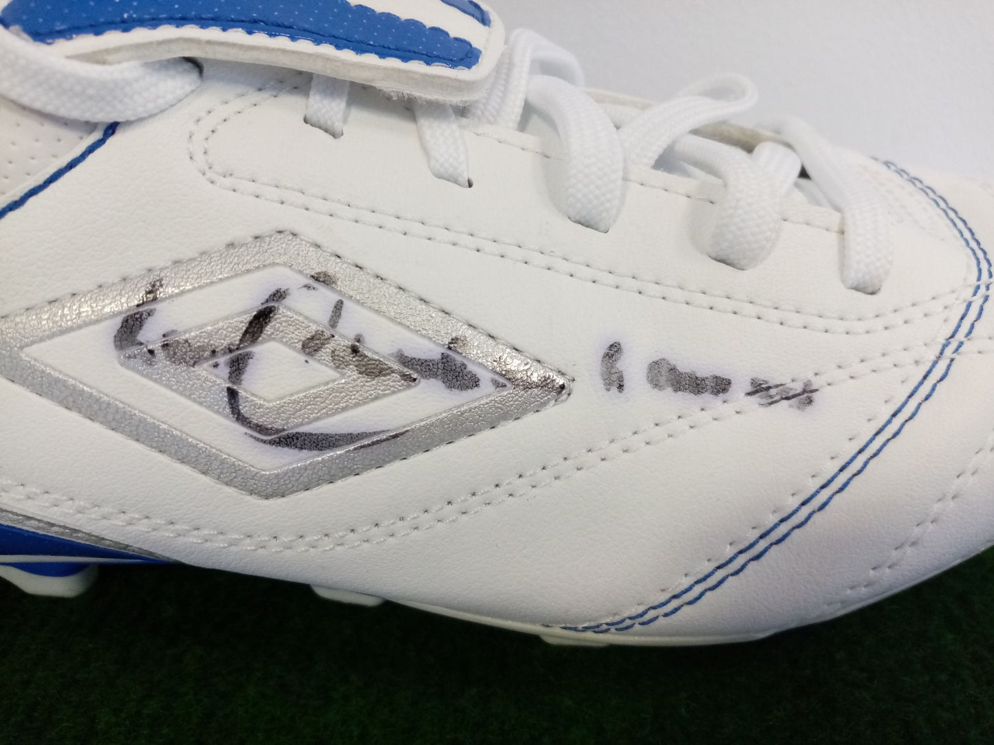 Fußballschuh Franz Beckenbauer signiert Autogramm Unterschrift Umbro COA