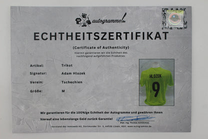 Tschechien 2020 Trikot Adam Hlozek signiert COA Autogramm neu M