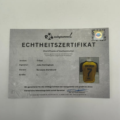 Borussia Dortmund Trikot Jobe Bellingham signiert BVB Puma L