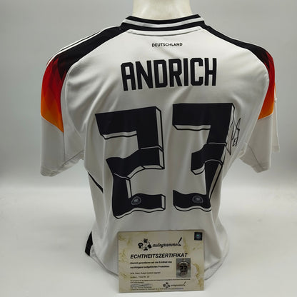 DFB Trikot Robert Andrich signiert Autogramme Deutschland Adidas L