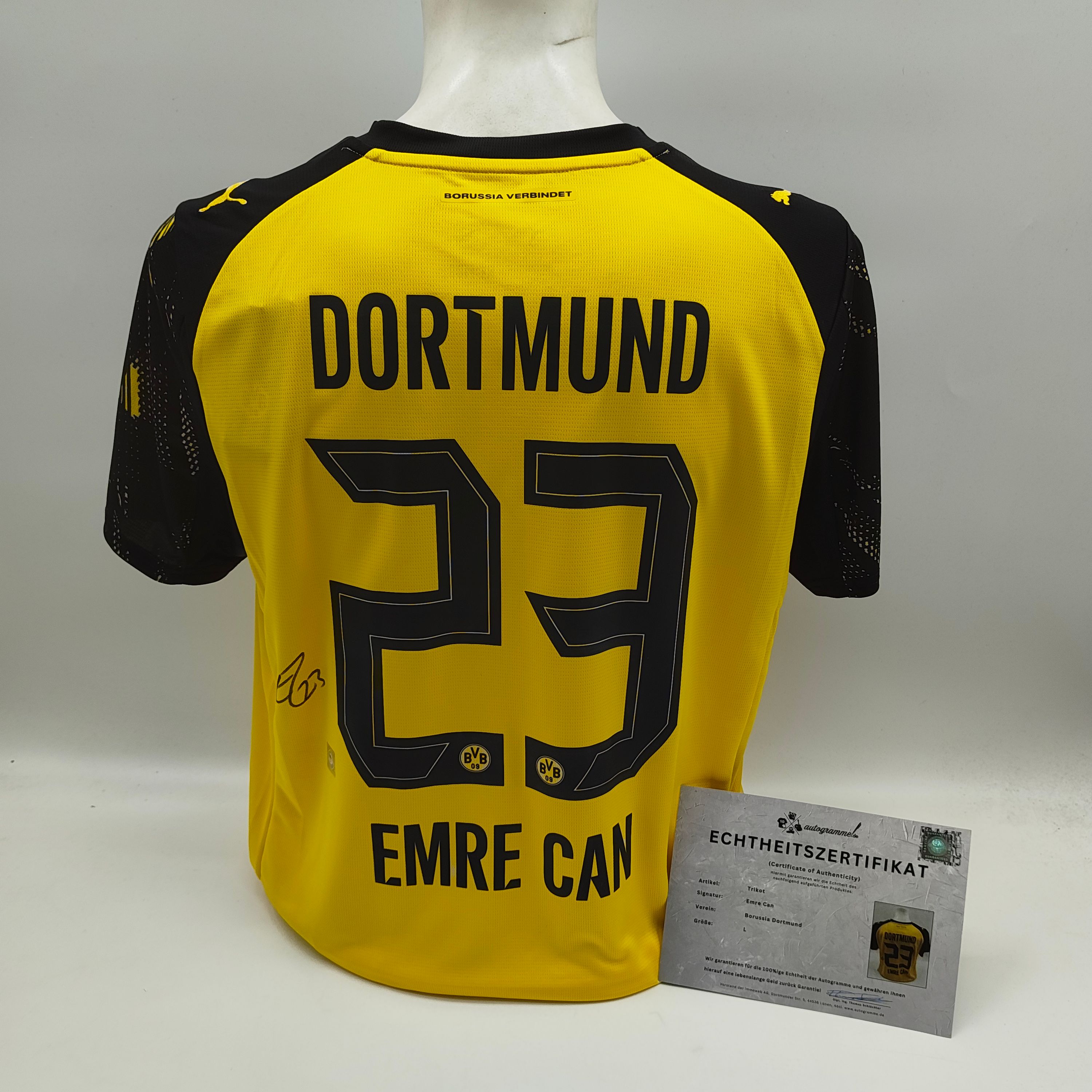 Borussia Dortmund Trikot Emre Can signiert BVB Puma L