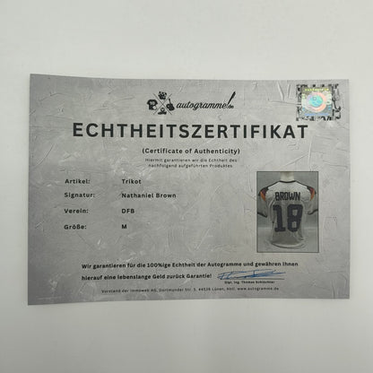 DFB Trikot WM 2026 Nathaniel Brown signiert Adidas COA neu M