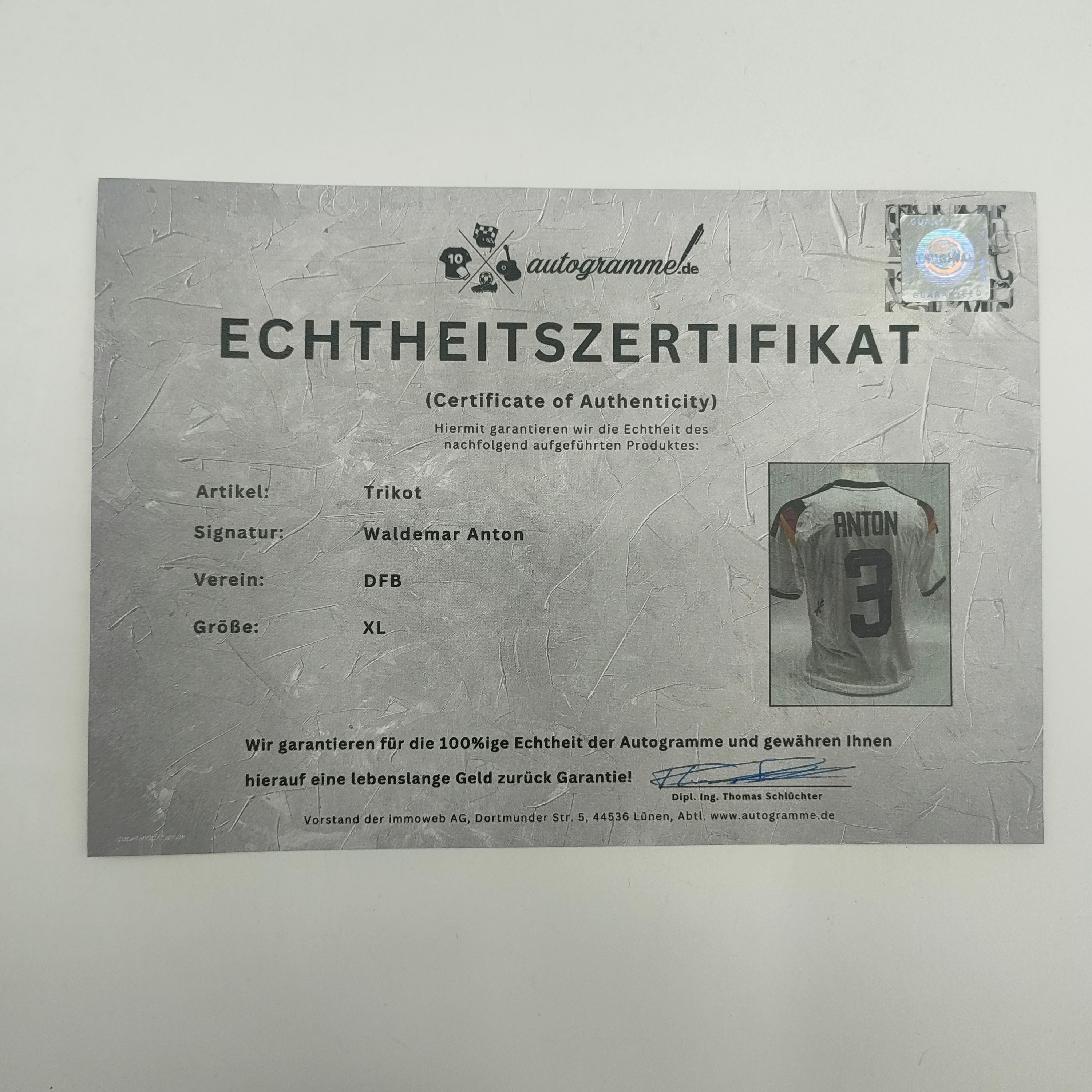 DFB Trikot WM 2026 Waldemar Anton signiert Autogramme Adidas COA neu XL
