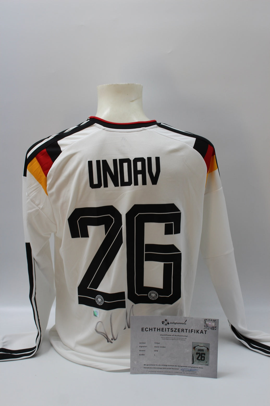 DFB Trikot Deniz Undav WM 2026 signiert Autogramme Adidas COA neu L
