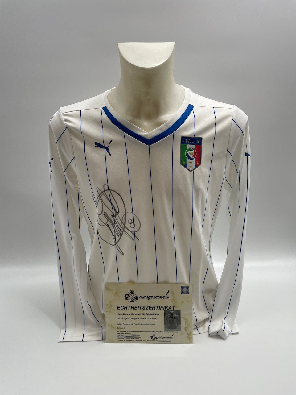 Italien Damenshirt Claudio Marchisio signiert Autogramm Puma 40