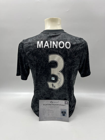 Manchester United Trikot Kobbie Mainoo signiert Autogramm Adidas 176