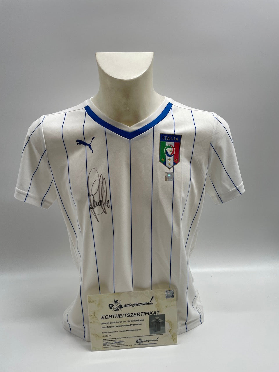 Italien Damenshirt Claudio Marchisio signiert Autogramm Puma neu 40