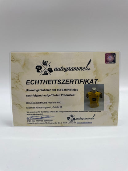 Borussia Dortmund Damentrikot Matthias Ginter signiert BVB Autogramm Puma M